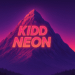 Kidd Neon Mountain Background 1